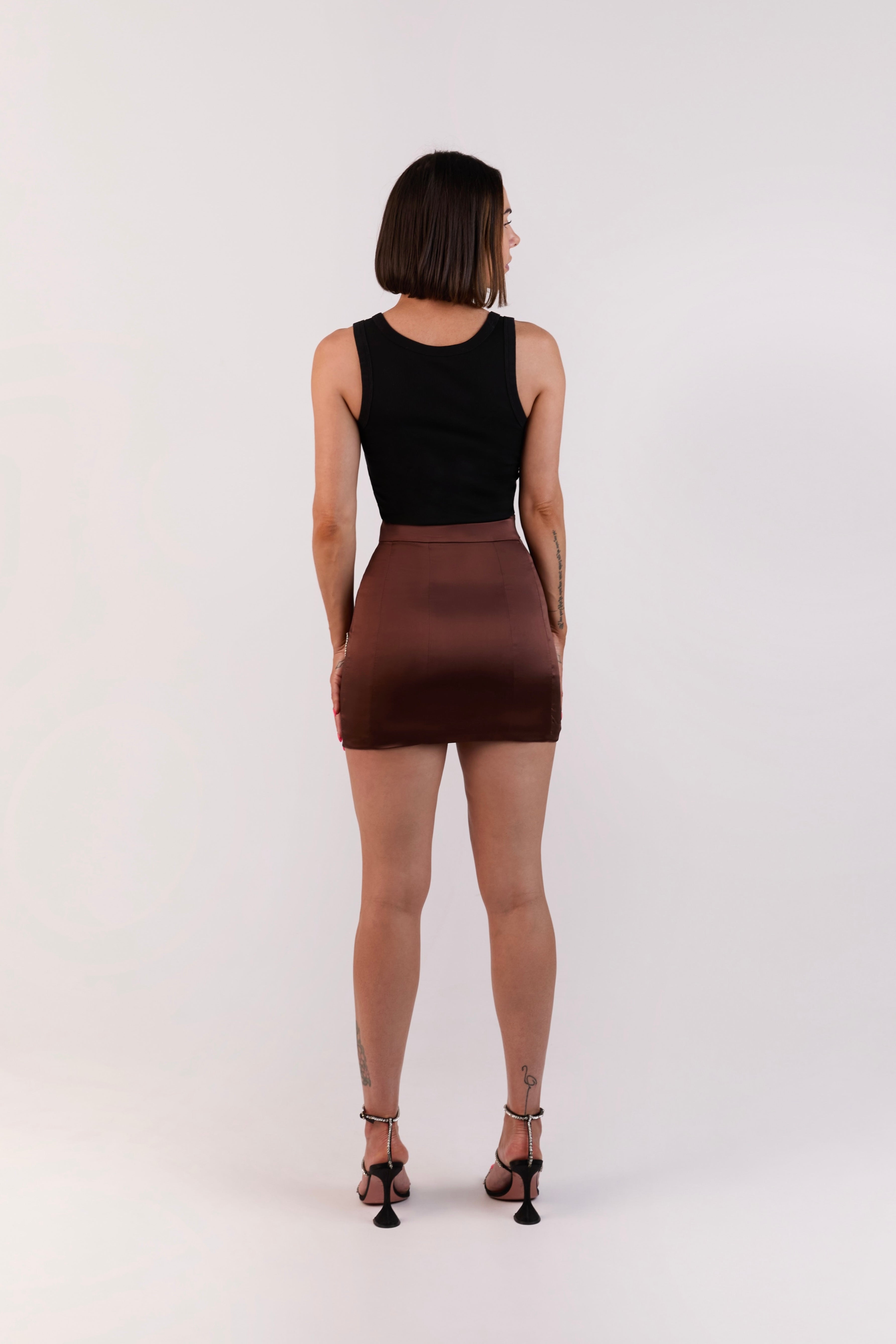 Chocolat Chaud Erté mini skirt