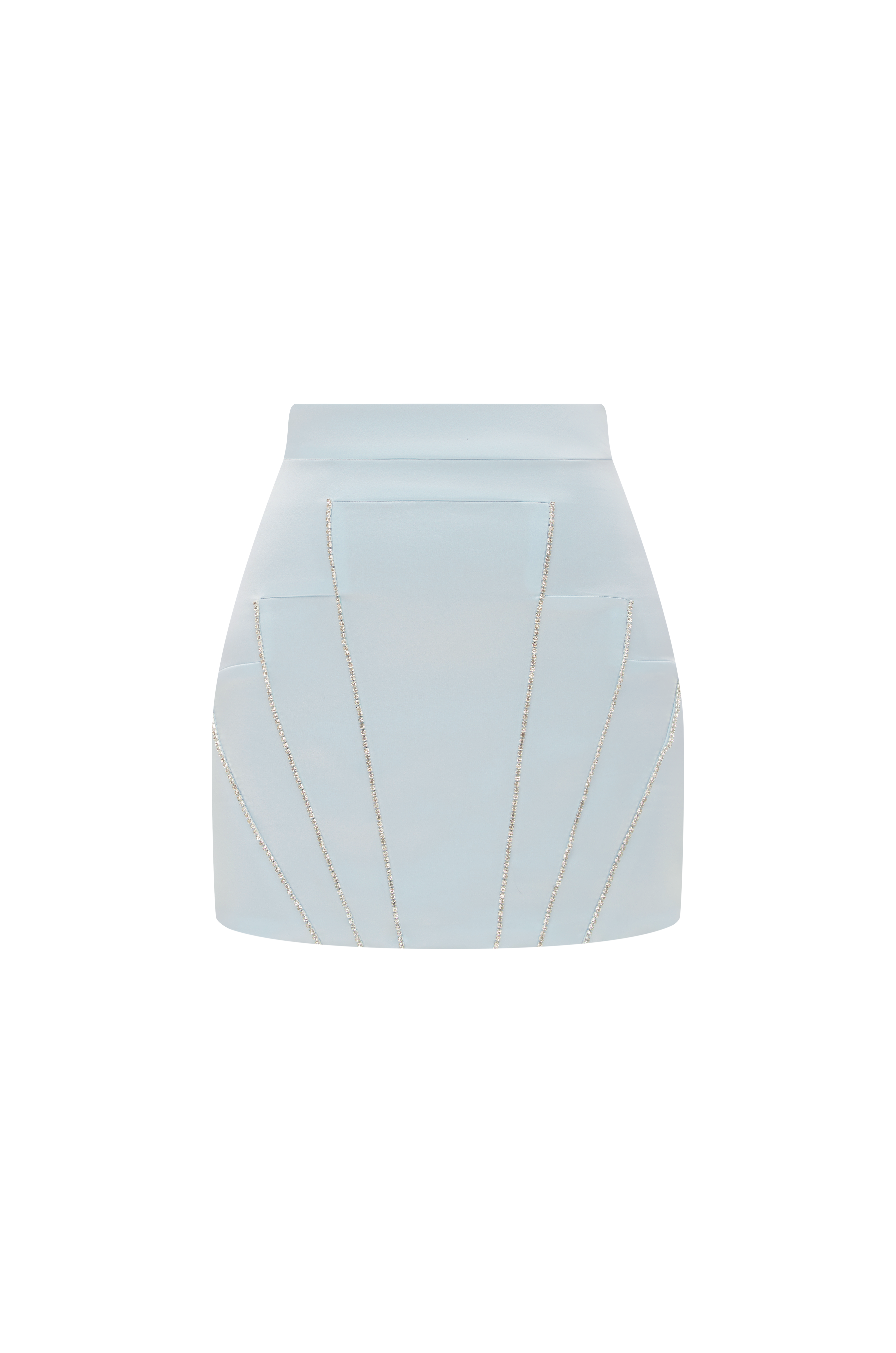 Bleu Brume Erté mini skirt