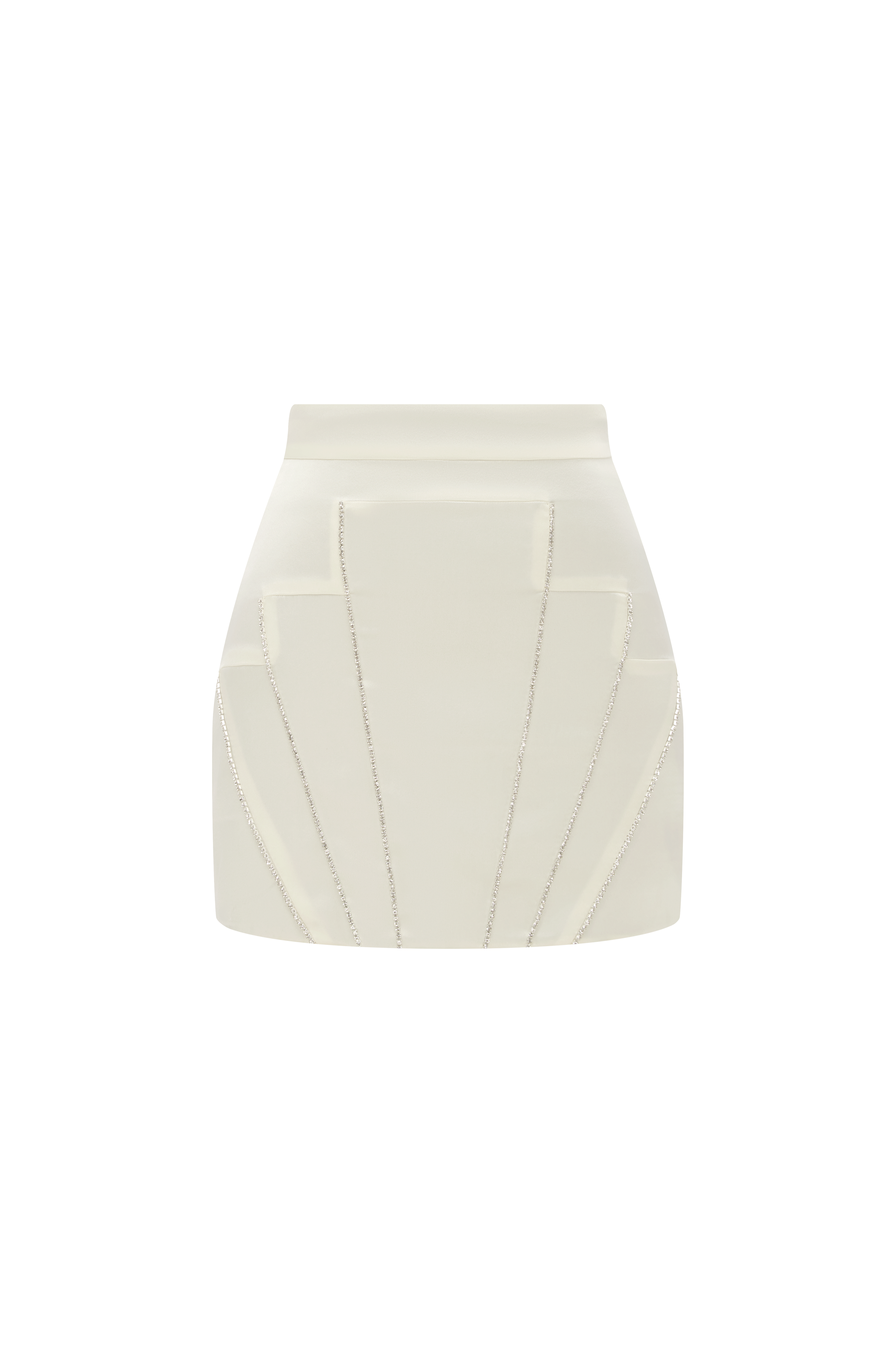 Milky Erté mini skirt